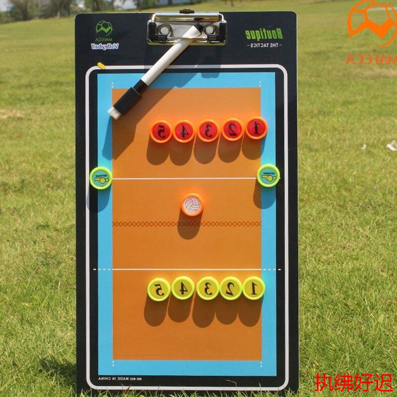 New Volleyball Tactical Board Handheld Coaching Staff Tactical Disc Illustration Plate Sandpan Volleyball Tactical Board Big Numbers