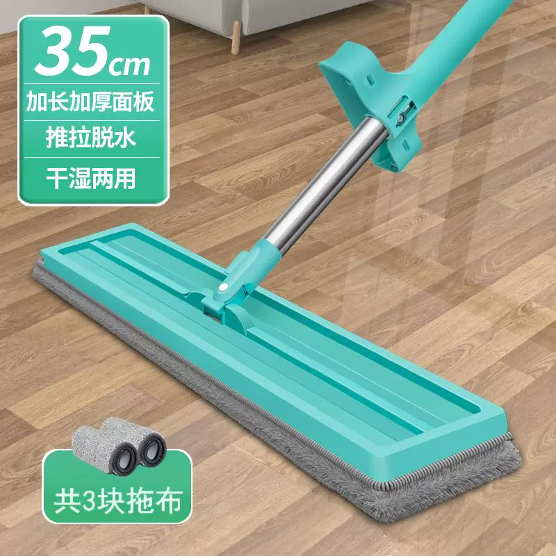 2025新款免手洗平板拖把家用一拖净懒人净地拖地神器墩布拖把桶