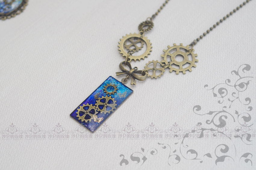 Original * Mechanical Butterfly * Gorgeous Gear Steamed Pengfeng Necklace Retro Chain-Lolita Accessories