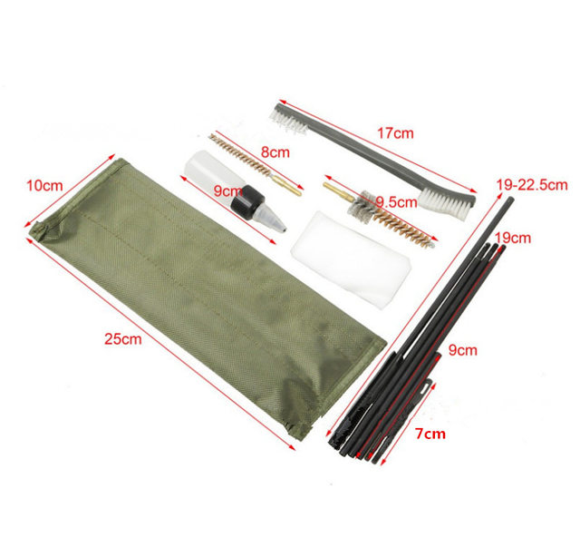 AR series M16 cleaning brush set M4 thickened rope brush set 22cal5.56mm Rifle tube cleaning brush