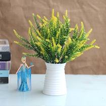 Simulation Flowers Lavender Grass Fake Flowers Dried Flowers Branches Flower Bouquet Potted Parlor Parlor Plastic Decorated Flower Table Putting Silk Flowers