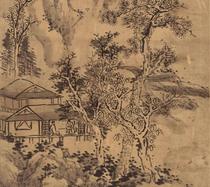 Qing Qi Zhijia Imitating Dongyuan Landscape Picture Ultra HD electronic picture decoration inkjet identification copy material