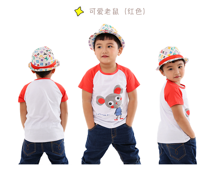 Quần áo trẻ em mới 2018 trẻ em mùa hè của t-shirt ngắn tay nam cotton boy mùa hè Hàn Quốc phiên bản của áo sơ mi nữ bé Wang Wang đội