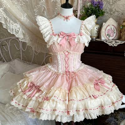 【 Little Fudie 】 Original Lolita dress by Heartbeat Doll, balley-style Lolita dress, JSK Princess dress