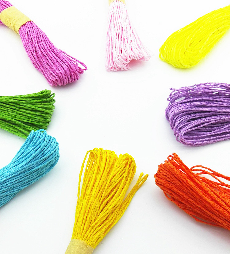 30 mét dây màu giấy trẻ em DIY thủ công sáng tạo vật liệu mẫu giáo khu vực nghệ thuật khu vực treo dây mầm non đồ chơi lắp ráp