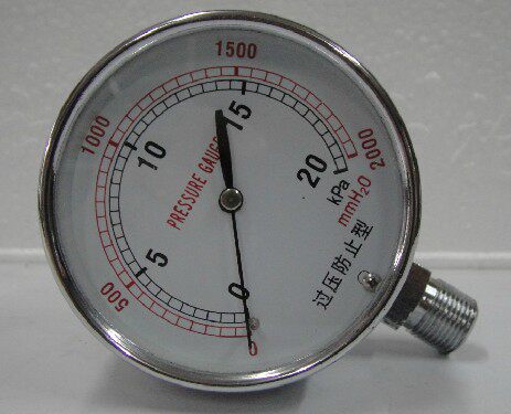 Gas Micropressure Gas Film Box Pressure Watch 0-10kpa 0-20kpa 0-50KPA