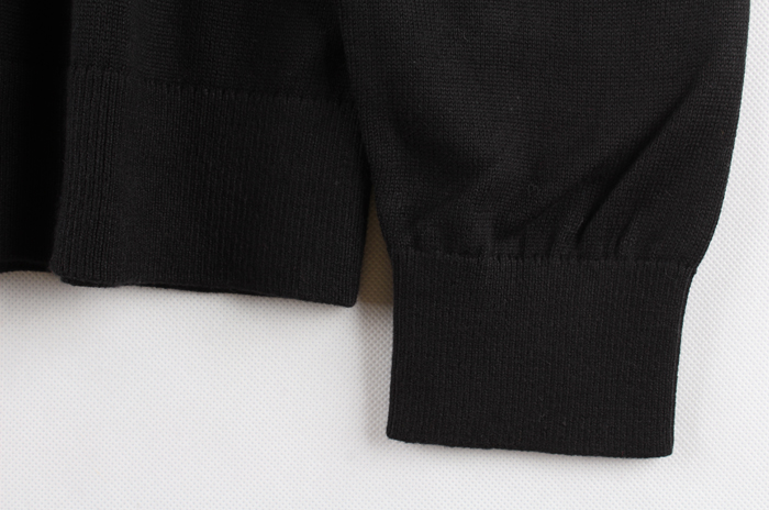 Giải phóng mặt bằng xử lý size lớn cotton nam cổ chữ V áo len dài tay màu đen áo len nam form rộng