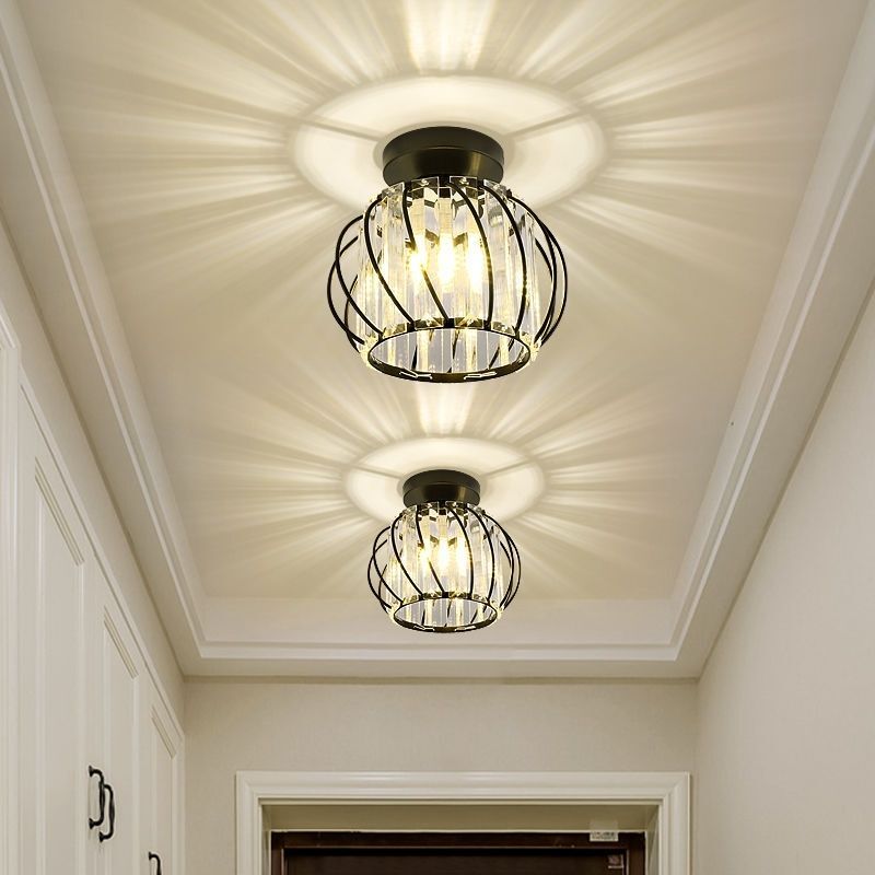 Led Crystal Aisle Light, Corridor Light, Trendy Walkway Light, Simple Modern Living Room Downlight, Creative Entrance Foyer Light