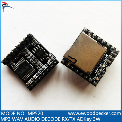 MP520 MP3WAV audio control decoding module button serial port command control TF storage
