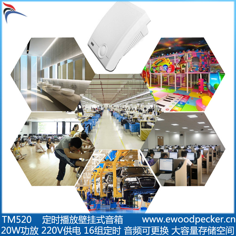 TM520 Timing Voice Music Player Wall Speaker Bank Timing Player