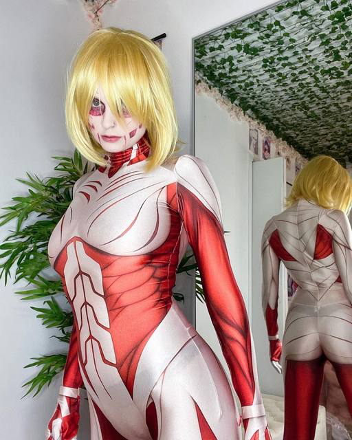 Halloween Female Adult Attack on Titan Annie Leonhart Ani Cos Bodysuit Zentai
