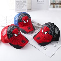 Net hat childrens hat Spider-Man beauty team Boy baseball cap tide spring and autumn baby cap summer thin shade