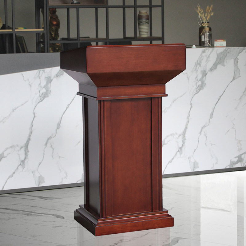 High-end solid wood podium podium shopping guide table welcome table reception table parking table concierge table teacher podium table