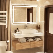 Light luxury bathroom cabinet combination set modern simple toilet sink wash face toilet wash table basin Hotel