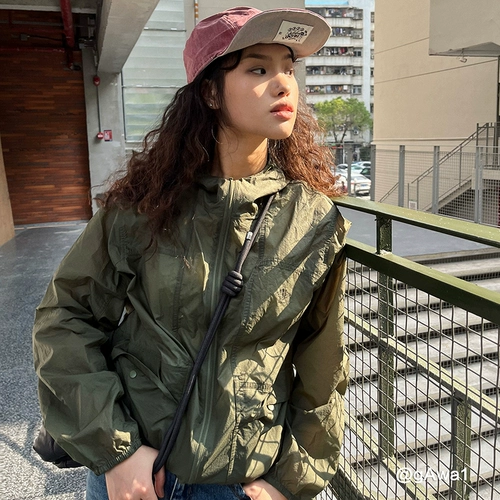 Gap Осенняя модная дорожная легкая и тонкая одежда для защиты от солнца, толстовка с капюшоном, высокий воротник