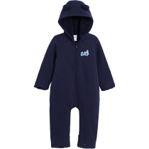 Gap baby winter LOGO bear ears all-in-one jumpsuit childrens wear cute outdoor sports crawler 837102