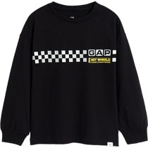 (Hot Wheels joint name) Gap boys spring and autumn pure cotton long-sleeved T-shirt childrens round neck top 774029
