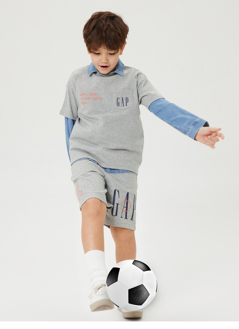 Gap 盖璞 2022年春季款 纯棉 男童休闲短裤 天猫优惠券折后¥79包邮(¥149-70)110-160cm码4色可选