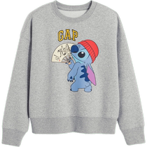 (Stitch co-branded) Gap boys and girls 2024 spring new fleece sweatshirt sports top 847332