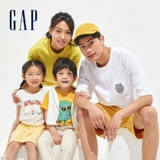 Gap Хлопковая летняя детская спортивная футболка с коротким рукавом, в западном стиле, детская одежда, свободный крой