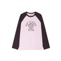 (Girlfriend T) Gap Womens 2024 Autumn New Raglan Sleeve Long Sleeve T-shirt Pure Cotton American Top 622781