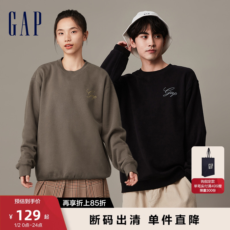 (off-code preference) Gap men and women fit winter 2023 new grip velvety warm lovers' clothing 841408-Taobao
