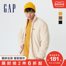 Куртка gap男女装logo仿羊羔绒半高领外套739798 21秋冬新款情侣运动卫衣