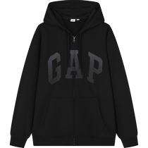 Gap mens and womens spring 2024 new LOGO loose soft hooded sweatshirt couple mall same style 885513