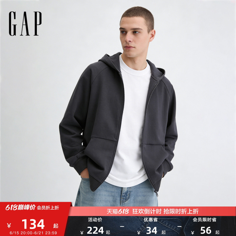 [Cheng Yi Endorsement] Gap Men's and Women's Spring New Air Sandwich Hoodie Sweatshirt 788482
