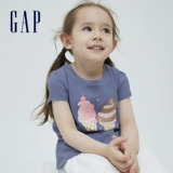 Gap Хлопковая летняя детская спортивная футболка с коротким рукавом, в западном стиле, детская одежда, свободный крой