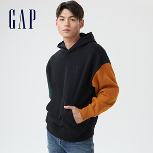 265元包邮 Gap 盖璞 男子抓绒连帽卫衣*1+圆领T恤*1+船袜*1