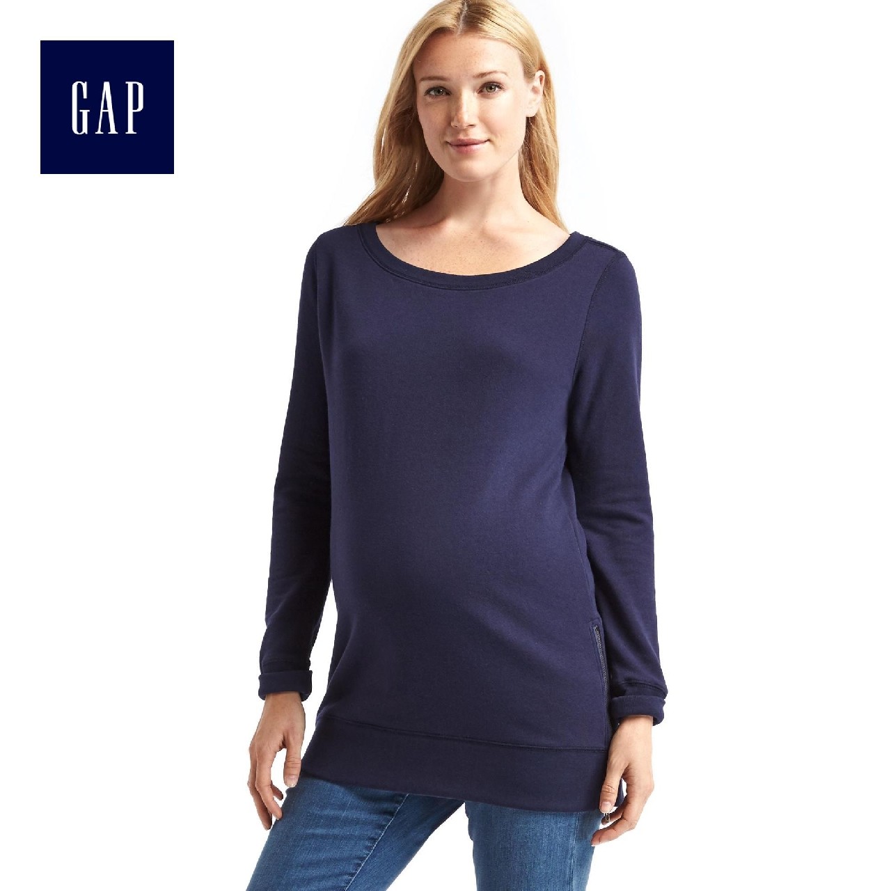 [USD 121.49] Gap Maternity Clothes Simple Design Soft French terry Side