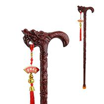 Old man solid wood crutches elderly log non-slip light faucet crutches Wood crutches walking sticks stick sticks stick sticks