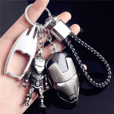Fulian peripheral steel car keychain pendant Metal men's waist hanging chain