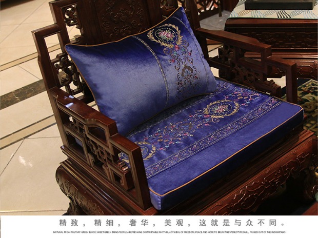 [Nhập khẩu nhung] Trung Quốc gỗ gụ rắn ghế gỗ đệm sofa đệm tựa lưng La Hán giường dày bọt biển đệm mẫu đệm ghế
