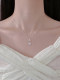 999 스털링 실버 나비 목걸이 2025 New Hot Light Luxury High-End Girls Niche Design Collarbone 체인