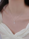 999 스털링 실버 나비 목걸이 2025 New Hot Light Luxury High-End Girls Niche Design Collarbone 체인