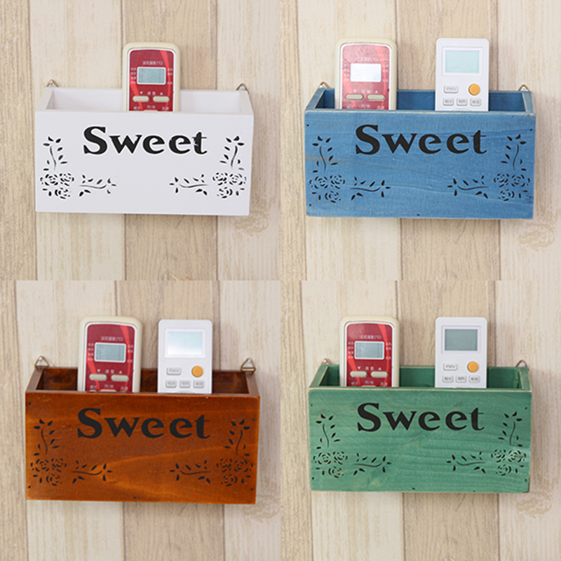 ins Remote control storage box Wall-mounted wall-mounted storage rack Wall-mounted key storage box storage rack