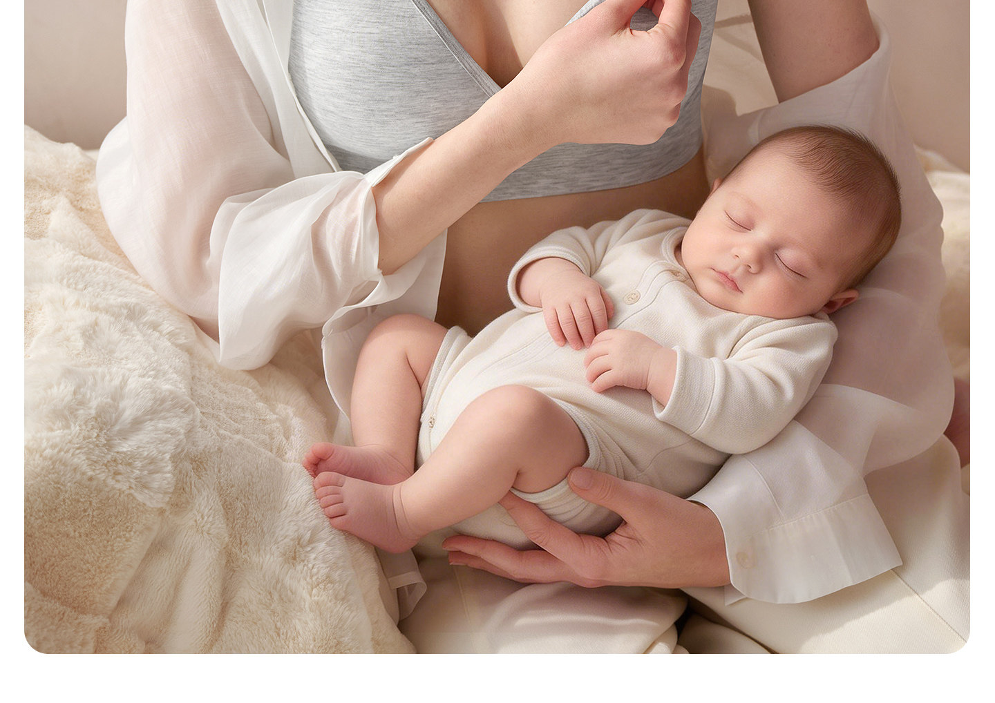 雅特茂天竹睡眠哺乳内衣孕期产后喂奶背心式前开孕妇内衣女 — 24