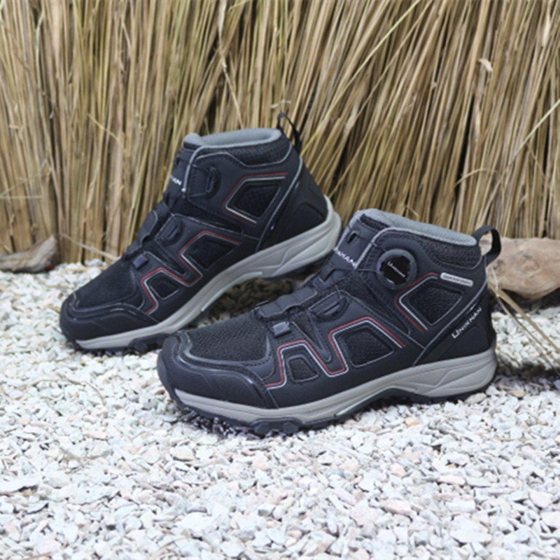 Old day Korean high-gang outdoor sneakers wear and shoe-resistant tourist hiking shoes off-country running shoes rotating button mountaineering shoes