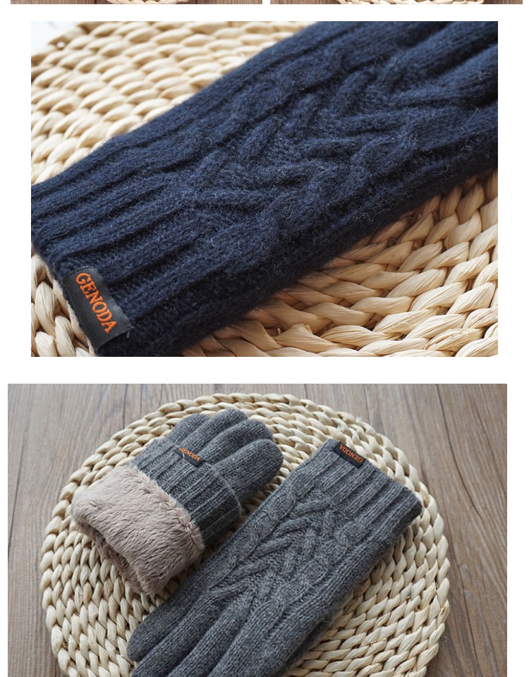 Gants pour homme GENODA    en de laine - Ref 2781499 Image 15