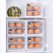 Place Egg containing box Pumping Session Style Fridge With Multilayer egg Bay Kitchen Shockproof Anti-Fall Drawer Egg Box
