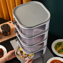 Insulation food cover multi-layer household multifunctional dust cover kitchen food cover table leftover storage box artifact