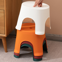 Childrens small stools can be stacked with net red ins Nordic creative cute baby bench household plastic thick stool