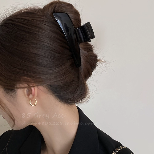 Небольшая дизайнерская акриловая большая заколка для волос, заколка-крабик, универсальная акула, тренд сезона, Южная Корея, простой и элегантный дизайн