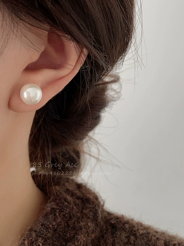 Серьги из жемчуга, серебряная игла, серебро 925 пробы, легкий роскошный стиль