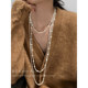 Shi family style stacked pearl necklace