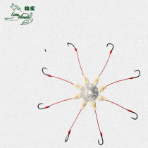 Wolf king K8 flap hook Fish hook bait cake explosion hook Plate hook Throwing rod Sea rod Fishing bran cake hook Fishing gear supplies eight claw hook