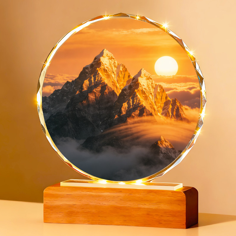 Sunrise Picture Ornament for Study, Bedroom, Living Room, Entrance, Office, Sun Energy Healing, Tranquility, Desktop Display Sunrise Picture Ornament for Study, Bedroom, Living Room, Entrance, Office, Sun Energy Healing, Tranquility, Desktop Display