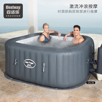 Bestway Inflatable spa Bath Family Hot Spring Bath Bubble Pool Heated Wave Pool